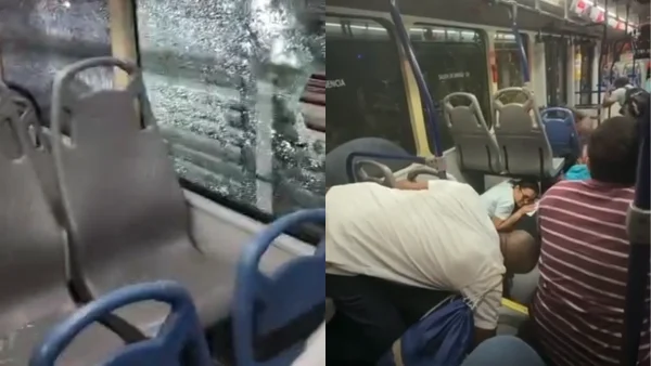 Pasajeros de bus de Transcaribe fueron atacados con piedras por hinchas tras suspensión del partido Real Cartagena vs. Real Cundinamarca Pasajeros de bus de Transcaribe fueron atacados con piedras por hinchas tras suspensión del partido Real Cartagena vs. Real Cundinamarca