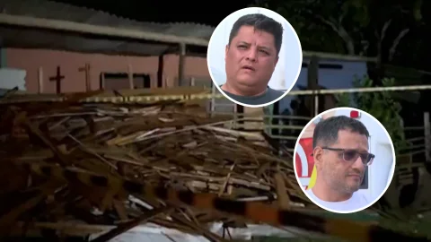 Familiares de las víctimas en Silvania.