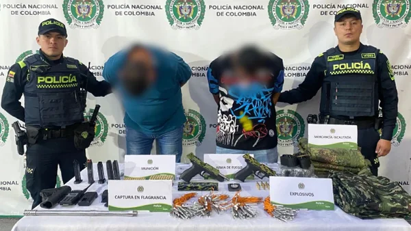 Sujetos fueron sorprendidos transportando todo un arsenal militar en Bogotá: ¿qué tenían en su poder?