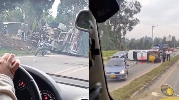 VIDEO: fatal choque en la vía Zipaquirá–Ubaté dejó un muerto y tres heridos VIDEO: fatal choque en la vía Zipaquirá–Ubaté dejó un muerto y tres heridos