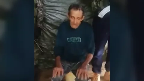 Adulto mayor secuestrado.