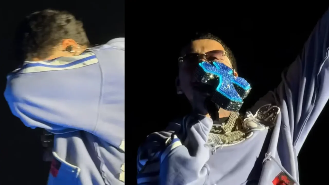 El emotivo llanto de Blessd en su concierto en el Vive Claro de Bogotá: video