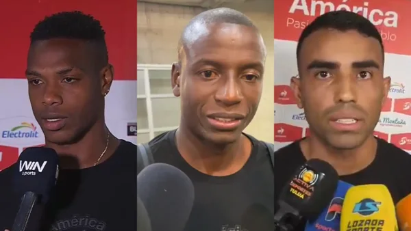 Adrián Ramos y otros jugadores de América de Cali se quejaron del arbitraje vs. Junior