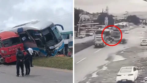 Accidente vía Tunja