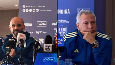 Hernán Torres y nuevo director deportivo de Millonarios