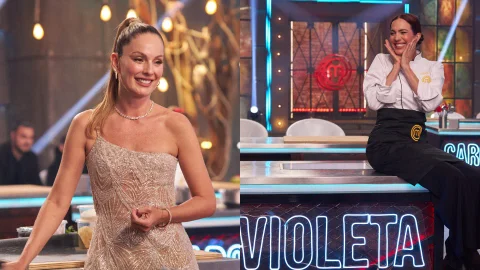 Claudia Bahamón reacciona al triunfo de Violeta Bergonzi