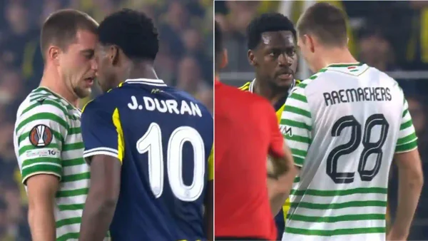 Jhon Durán se salió de control: ¡Expulsión en la Europa League por cabezazo al rival! Jhon Durán se salió de control: ¡Expulsión en la Europa League por cabezazo al rival!