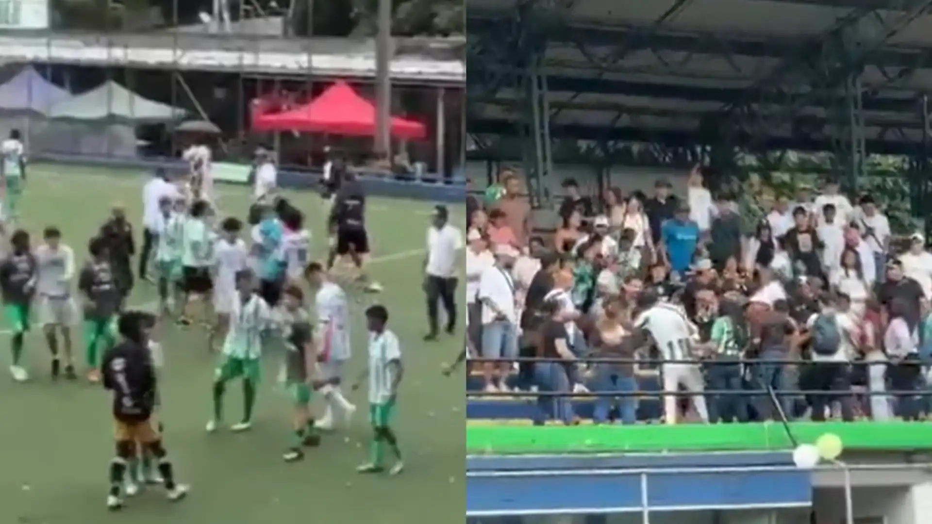 Pelea final Sub-13 Nacional vs. Estudiantil en Medellín video