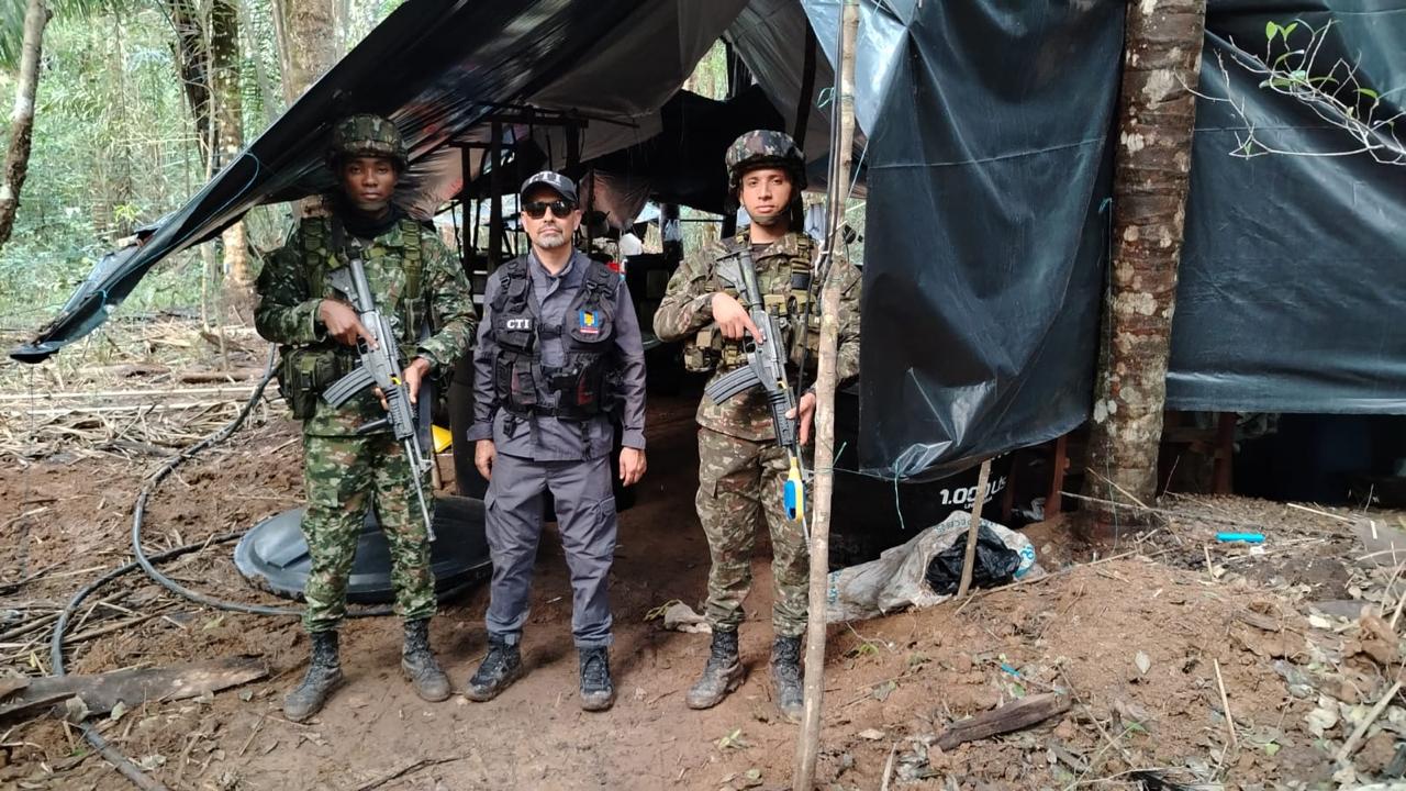 Destrucción de mega cristalizadero de cocaína en Casanare. Foto: Ejército Nacional