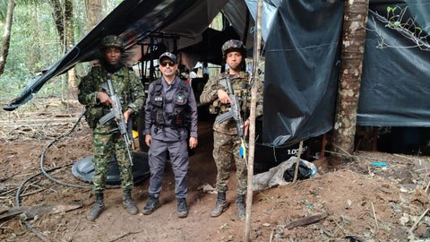 Destrucción de mega cristalizadero de cocaína en Casanare. Foto: Ejército Nacional