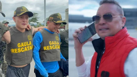 Giovanny Ayala llamada con su hijo Miguel Ayala