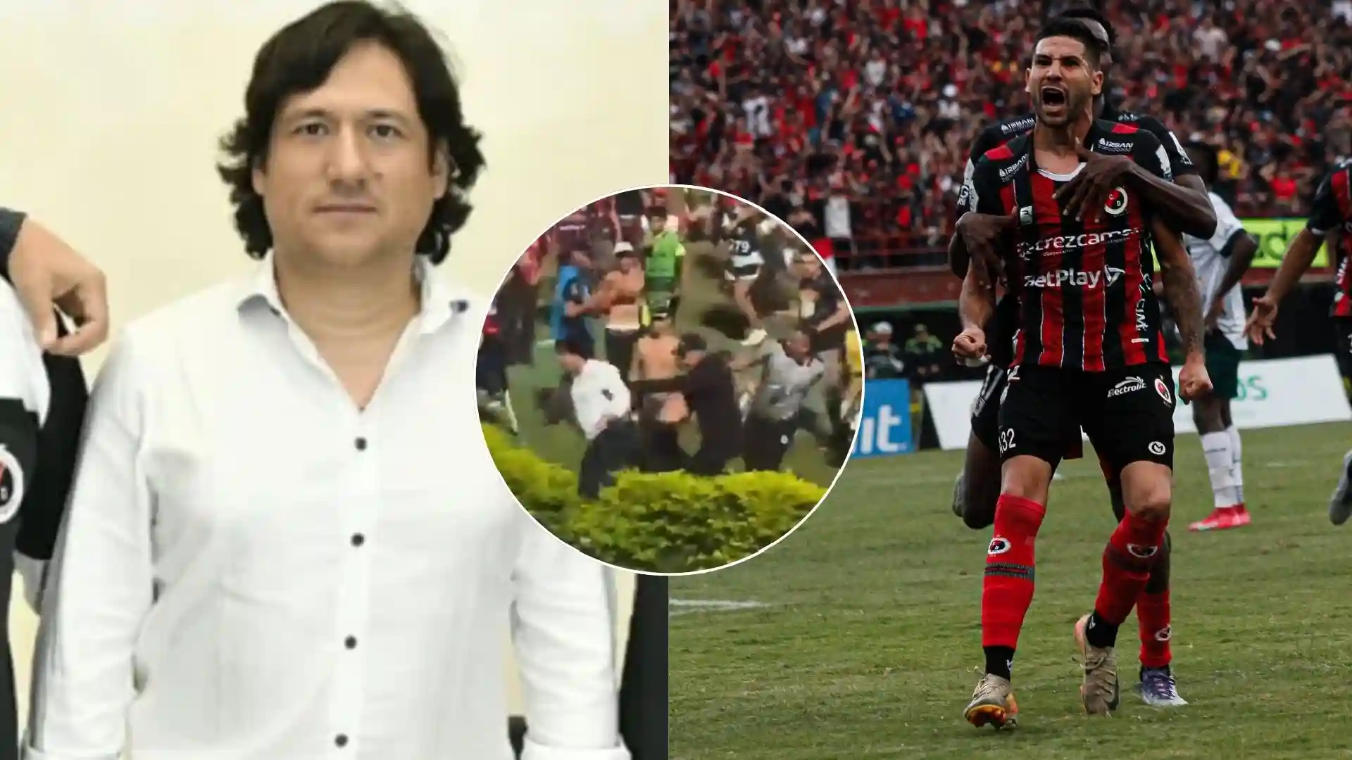 Video: Así fue agredido José Augusto Cadena, presidente del Cúcuta, tras el ascenso del equipo