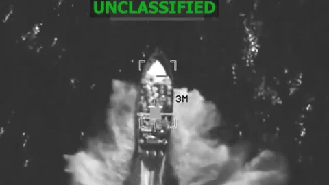 Ataque contra lancha en el Pacífico.