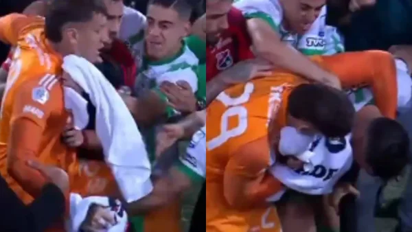 ¡Bochornoso! Aguerre cogió a puños a jugadores de Nacional tras terminar el clásico ¡Bochornoso! Aguerre cogió a puños a jugadores de Nacional tras terminar el clásico