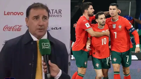 Néstor Lorenzo técnico Colombia vs Portugal