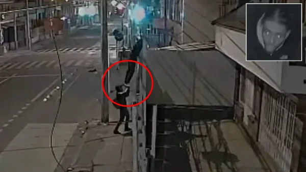 VIDEO | Cámaras captaron a un hombre que madrugó a trepar una vivienda para poder robar: ¿qué pasó después?