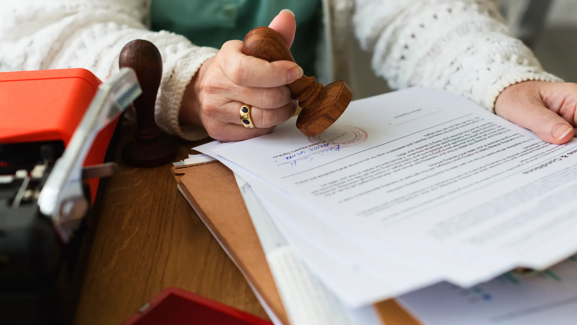 Sello en el testamento