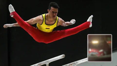 Así quedó el carro del gimnasta olímpico Jossimar Clavo, tras atentado con explosivos en Cúcuta