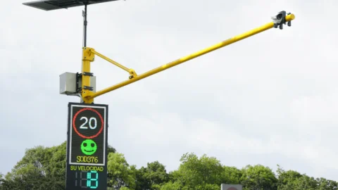 Cámaras de detección en Bogotá.