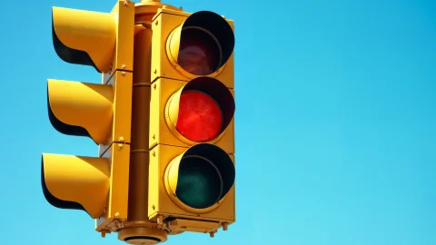 Semáforos en Bogotá.