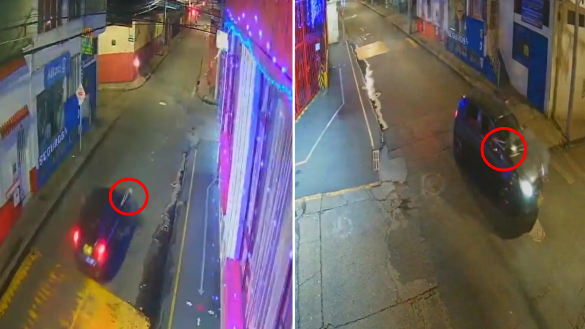 Vehículo lanzando pólvora en Fusagasugá