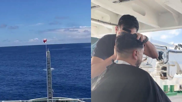 ARC Simón Bolívar navega hacia Valparaíso tras recorrer 3.000 millas náuticas con barbería a bordo