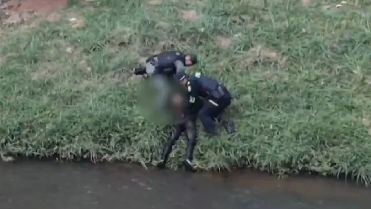 Persecución de película en Cali: ladrón terminó cayendo al río con $130 millones en plena huida
