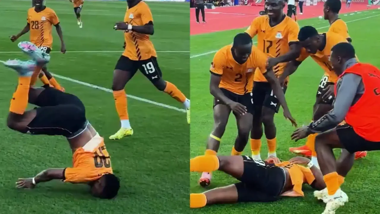 Jugador de fútbol sufrió dolorosa lesión en su cuello tras intentar hacer pirueta en celebración