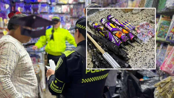 Escondían 20 kilos de pólvora en puestos de ropa y piñaterías en Bogotá: así los descubrieron