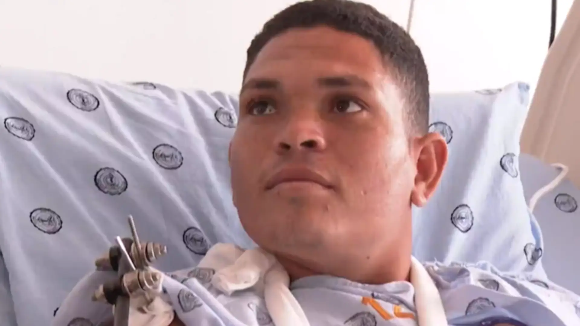 Soldado que sobrevivió en Aguachica.