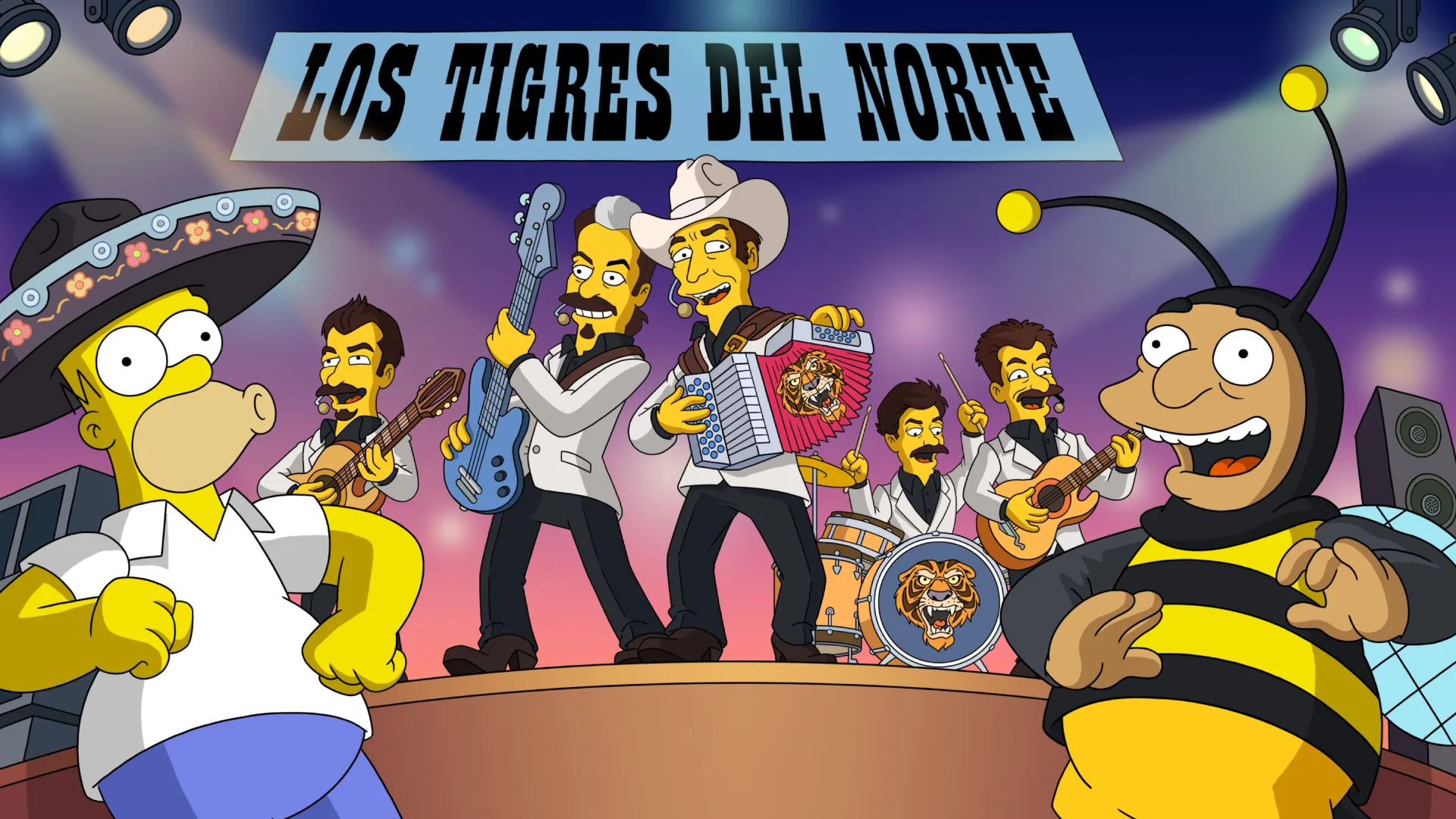 Los Tigres del Norte en Los Simpson