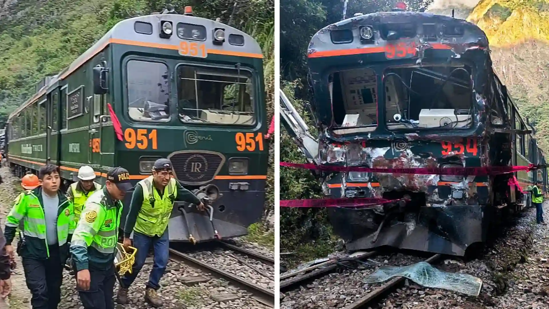 Un muerto y 40 heridos en violento choque de trenes en la ruta a Machu Picchu, en Perú