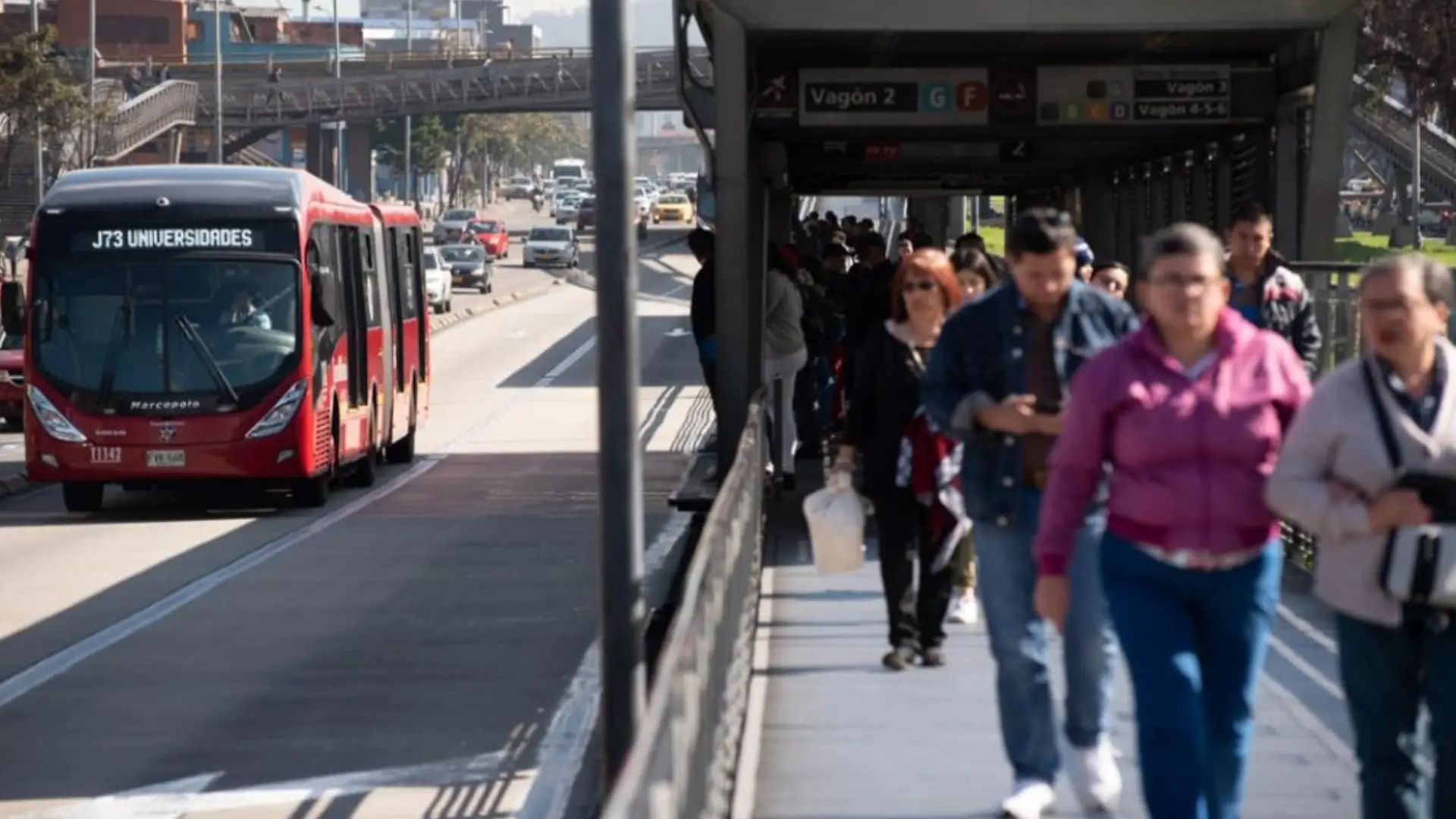 Pasaje de Transmilenio.