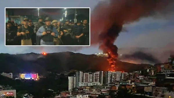 Diosdado Cabello apareció fuertemente custodiado y con chaleco antibalas tras la captura de Maduro