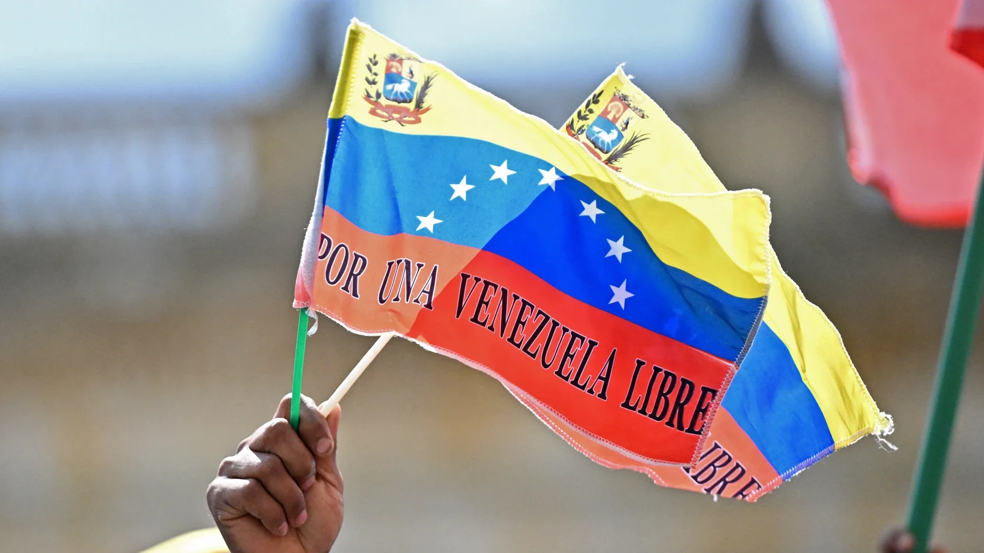 Manifestantes en Venezuela.