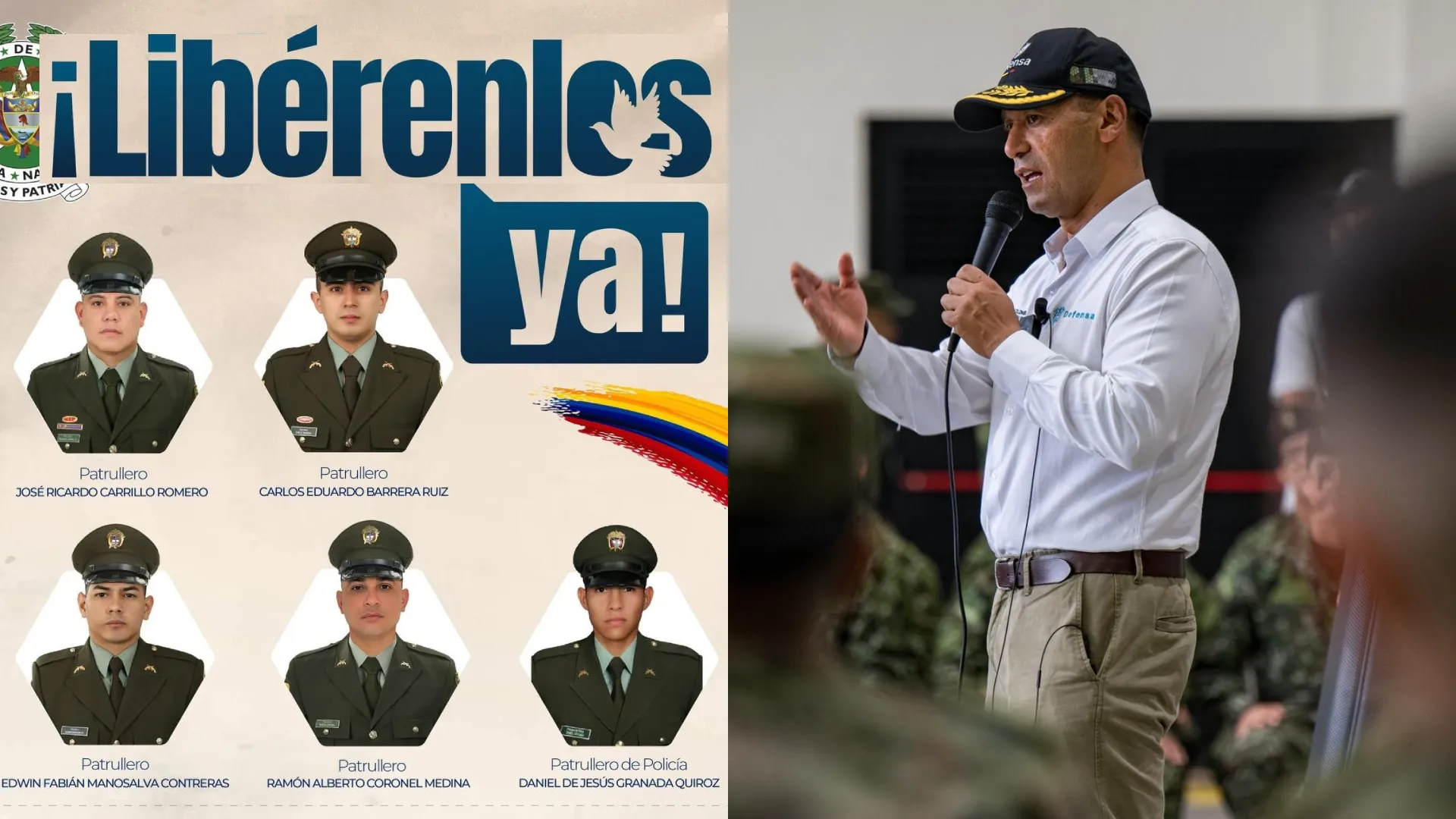 Mindefensa secuestrados