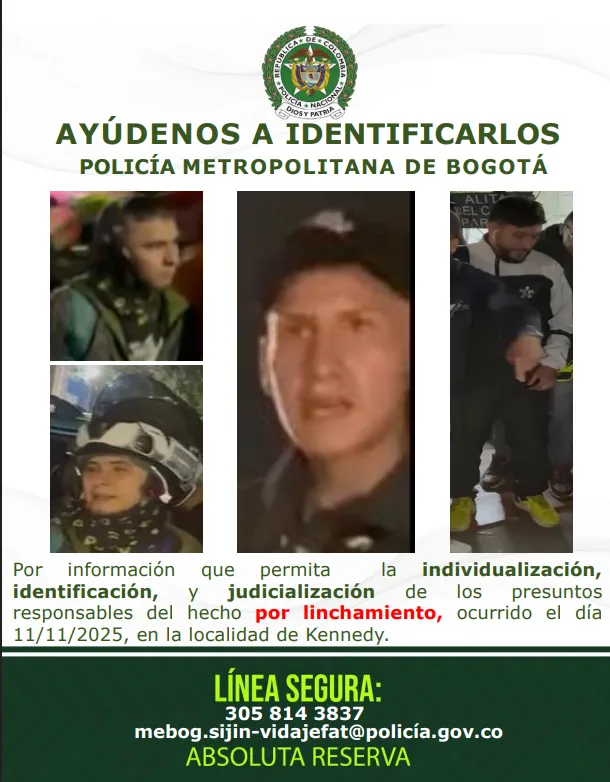 policía afiche más buscados