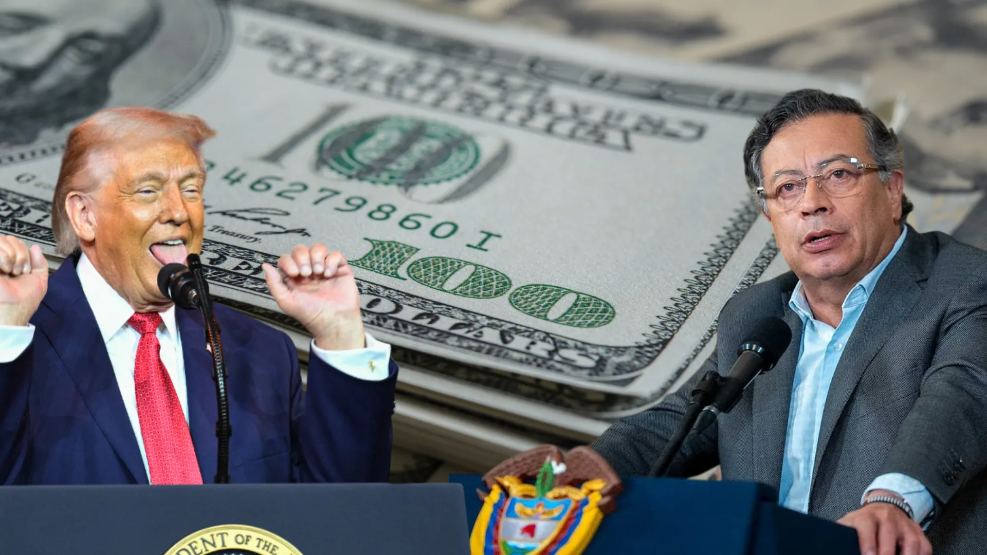 Dólar en Colombia Petro y Trump