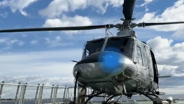 Así se alista el helicóptero del ARC Simón Bolívar para volar rumbo a la Antártida