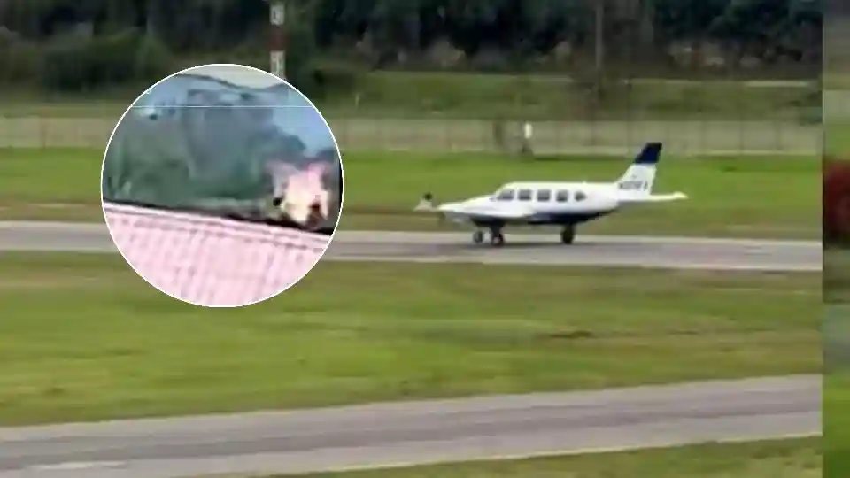 Yeison Jiménez: cámara de seguridad captó avioneta