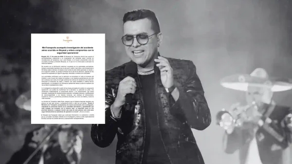 MinTransporte emite comunicado sobre el accidente aéreo de Yeison Jiménez: dio detalles clave