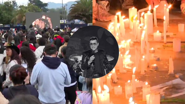 Cientos de bogotanos se reúnen en el Campín para rendir homenaje a Yeison Jiménez