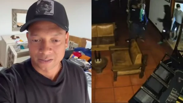 Fredy Guarín relató y mostró cómo un grupo de ladrones ingresaron a su finca