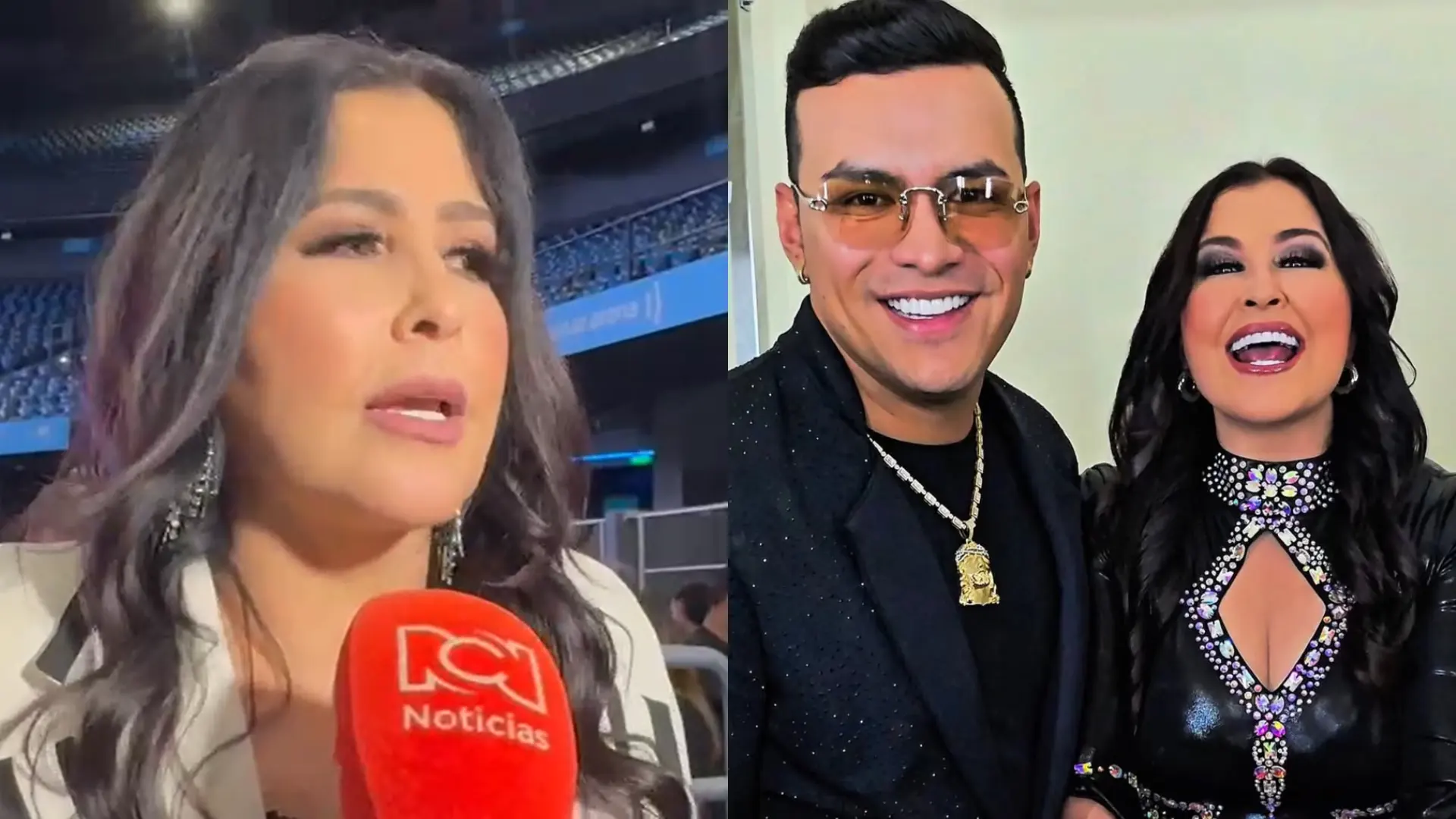Arelys Henao junto a Yeison Jiménez
