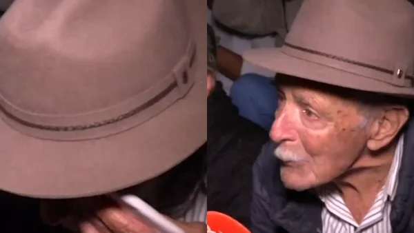 Abuelo de Yeison Jiménez asistió a la velatón en nombre del artista en Manizales