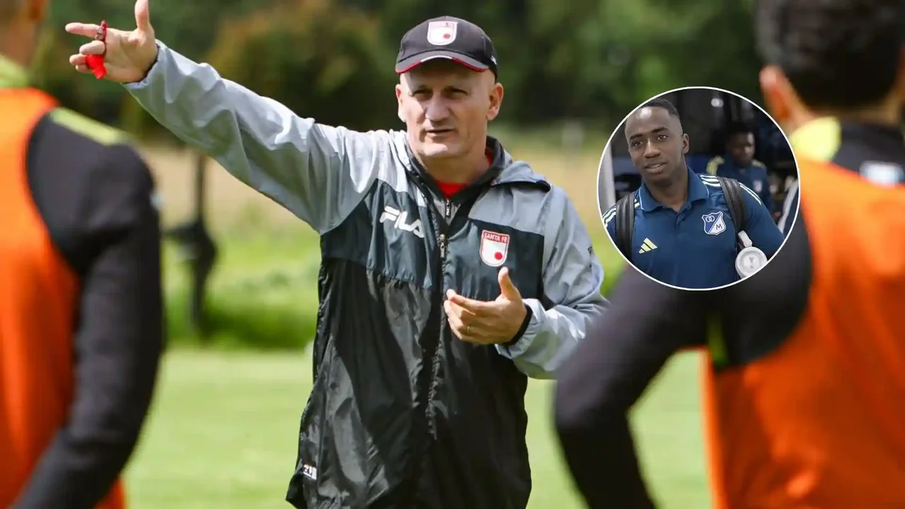 DT de Santa Fe puso la cara y explicó por qué fichó a Edwin Mosquera, de Millonarios