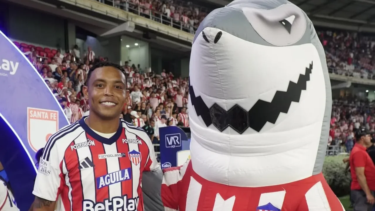 Luis Fernando Muriel marcó golazo de tiro libre en la victoria de Junior ante Pereira