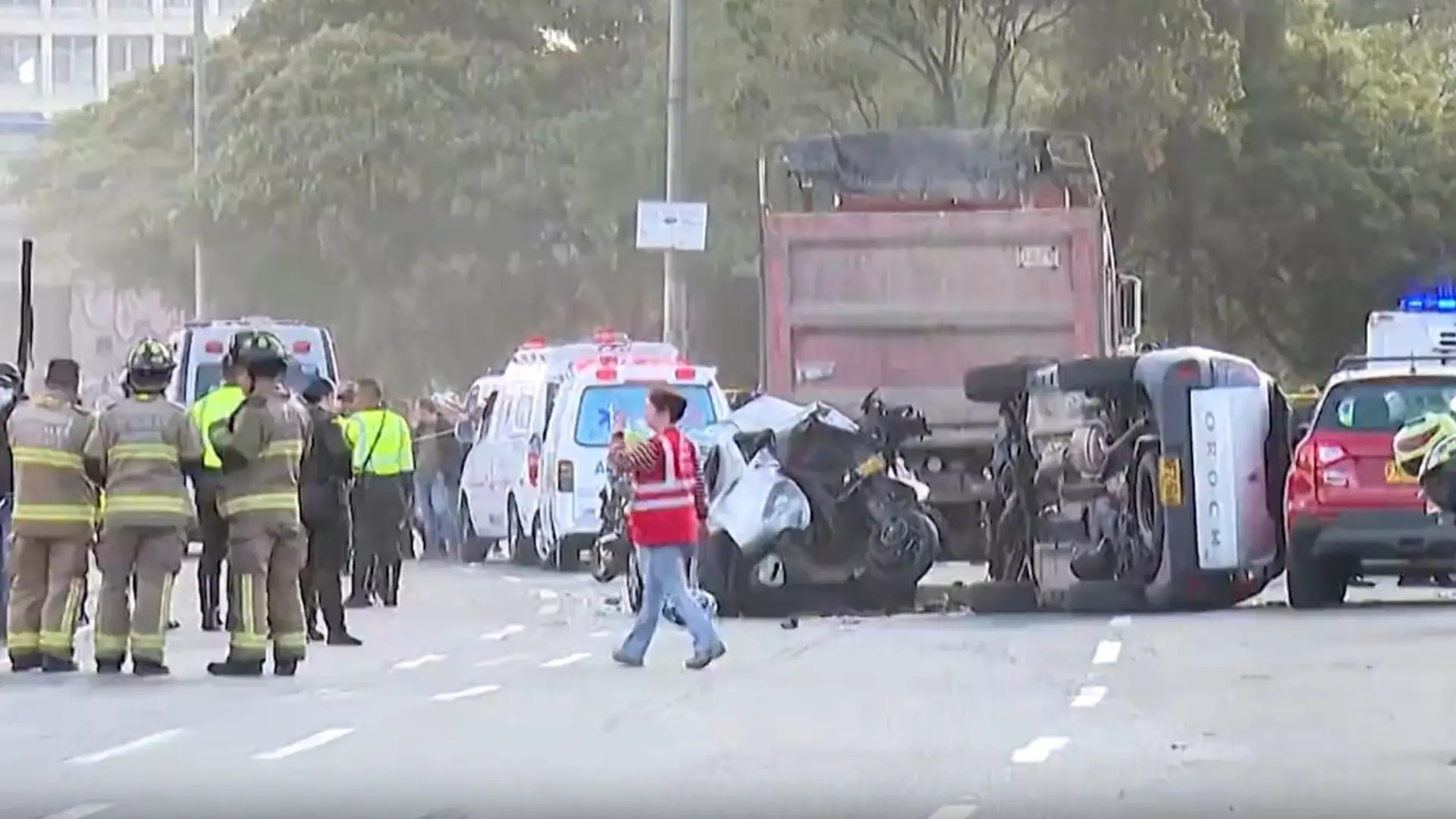 Quiénes eran las víctimas del accidente en Bogotá