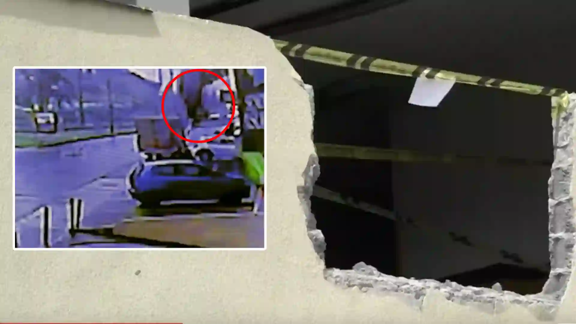 Video del momento exacto en el que un carro cayó desde el tercer piso de parqueadero en Manizales