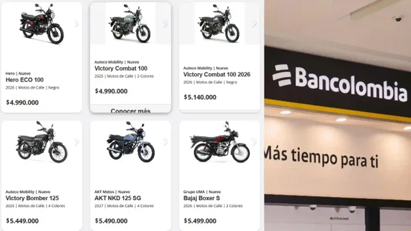 ¿Busca moto? Bancolombia amplía su oferta en 2026 con modelos desde $4,9 millones